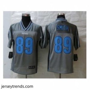 Brilliant Nike Carolina Panthers 89 Steve Smith Grey Elite Vapor NFL Jersey