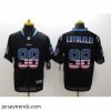Suave Nike Carolina Panthers 98 Star Lotulelei Black USA Flag Fashion Elite NFL Jersey