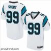Suave Nike Carolina Panthers #99 Kawann Short White Mens Stitched NFL Elite Jersey