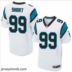 Suave Nike Carolina Panthers #99 Kawann Short White Mens Stitched NFL Elite Jersey
