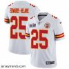 Enchanting Nike Chiefs 25 Clyde Edwards Helaire White Bound Stitched NFL Vapor Untouchable Limited 2024 Super Bowl LVIII Jersey