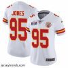 Magnificent Nike Chiefs 95 Chris Jones White Bound Stitched NFL Vapor Untouchable Limited 2024 Super Bowl LVIII Jersey