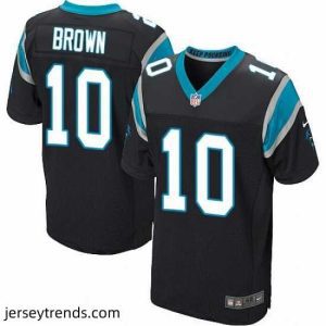 Enchanting Nike Panthers #10 Corey Brown Black Team Color Mens Stitched NFL Elite Jersey
