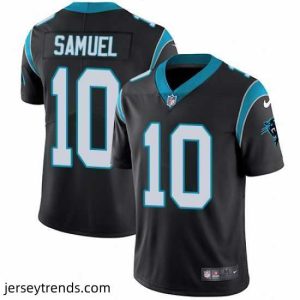 Captivating Nike Panthers #10 Curtis Samuel Black Team Color Stitched NFL Vapor Untouchable Limited Jersey