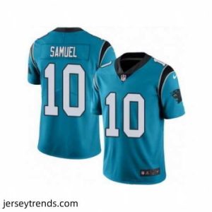 Magnificent Nike Panthers #10 Curtis Samuel Blue Alternate Stitched NFL Vapor Untouchable Limited Jersey