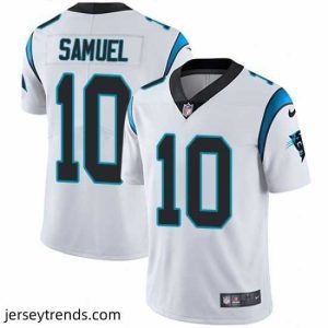 Enchanting Nike Panthers #10 Curtis Samuel White Stitched NFL Vapor Untouchable Limited Jersey
