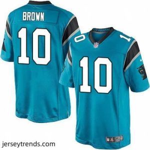 Striking Nike Panthers #10 Philly Brown Blue Team Color Mens Stitched NFL Elite Jersey