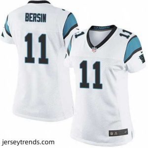 Striking Nike Panthers #11 Brenton Bersin White Team Color Stitched NFL Jersey