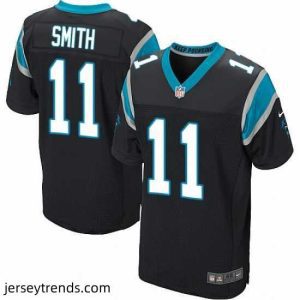 Exquisite Nike Panthers #11 Torrey Smith Black Team Color Mens Stitched NFL Elite Jersey