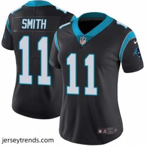 Exquisite Nike Panthers #11 Torrey Smith Black Team Color Womens Stitched NFL Vapor Untouchable Limited Jersey