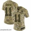 Captivating Nike Panthers #11 Torrey Smith Camo Stitched NFL Limited 2018 Salute to Service Jersey