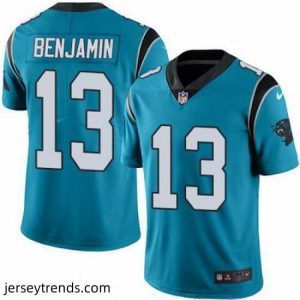 Striking Nike Panthers #13 Kelvin Benjamin Blue Alternate Stitched NFL Vapor Untouchable Limited Jersey