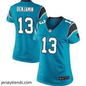 Enchanting Nike Panthers #13 Kelvin Benjamin Blue Team Color Stitched NFL Jersey