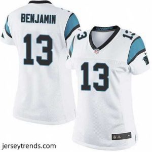 Exquisite Nike Panthers #13 Kelvin Benjamin White Team Color Stitched NFL Jersey