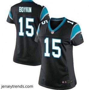 Enchanting Nike Panthers #15 Jarrett Boykin Black Team Color Stitched NFL Jersey