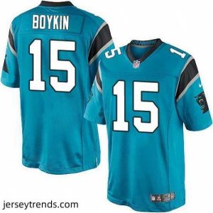 Suave Nike Panthers #15 Jarrett Boykin Blue Team Color Mens Stitched NFL Elite Jersey