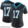 Brilliant Nike Panthers #17 Devin Funchess Black Team Color Womens Stitched NFL Vapor Untouchable Limited Jersey
