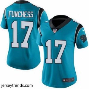 Magnificent Nike Panthers #17 Devin Funchess Blue Alternate Womens Stitched NFL Vapor Untouchable Limited Jersey