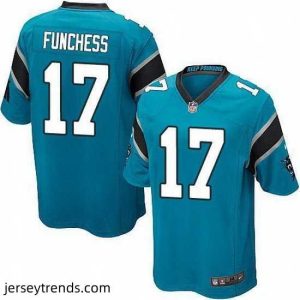 Brilliant Nike Panthers #17 Devin Funchess Blue Alternate Stitched NFL Elite Jersey