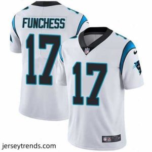 Magnificent Nike Panthers #17 Devin Funchess White Stitched NFL Vapor Untouchable Limited Jersey