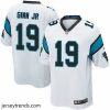 Suave Nike Panthers #19 Ted Ginn Jr White Stitched NFL Elite Jersey