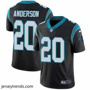 Brilliant Nike Panthers 20 C J Anderson Black Vapor Untouchable Limited Jersey