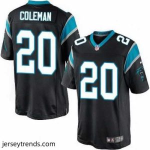 Suave Nike Panthers #20 Kurt Coleman Black Team Color Mens Stitched NFL Elite Jersey