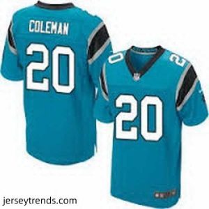 Captivating Nike Panthers #20 Kurt Coleman Blue Alternate Mens Stitched NFL Elite Jersey