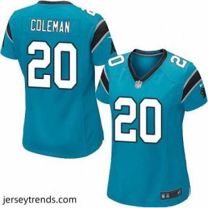 Brilliant Nike Panthers #20 Kurt Coleman Blue Alternate Womens Stitched NFL Elite Jersey