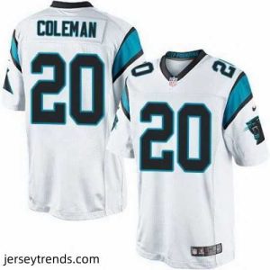Captivating Nike Panthers #20 Kurt Coleman White Mens Stitched NFL Elite Jersey 7291 68263