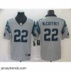 Suave Nike Panthers 22 Christian McCaffrey Silver Inverted Legend Limited Jersey