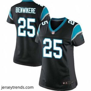 Radiant Nike Panthers #25 Bene Benwikere Black Team Color Stitched NFL Jersey