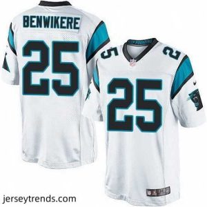 Exquisite Nike Panthers #25 Bene Benwikere White Team Color Mens Stitched NFL Elite Jersey