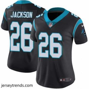Enchanting Nike Panthers #26 Donte Jackson Black Team Color Womens Stitched NFL Vapor Untouchable Limited Jersey