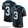 Captivating Nike Panthers 3 Will Grier Black Team Color Stitched NFL Vapor Untouchable Limited Jersey
