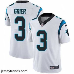 Suave Nike Panthers 3 Will Grier White Stitched NFL Vapor Untouchable Limited Jersey