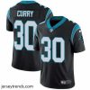 Magnificent Nike Panthers #30 Stephen Curry Black Team Color Stitched NFL Vapor Untouchable Limited Jersey