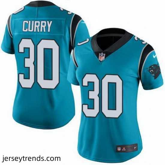 Nike-Panthers-30-Stephen-Curry-Blue-Alternate-Womens-Stitched-NFL-Vapor-Untouchable-Limited-Jersey-540337_21766_550X550