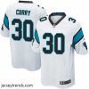 Suave Nike Panthers #30 Stephen Curry White Stitched NFL Elite Jersey