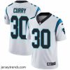 Captivating Nike Panthers #30 Stephen Curry White Stitched NFL Vapor Untouchable Limited Jersey
