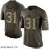 Striking Nike Panthers #31 Charles Tillman Green Mens Stitched NFL Limited Salute to Service Jersey