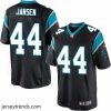 Brilliant Nike Panthers #44 J.J. Jansen Black Team Color Mens Stitched NFL Elite Jersey