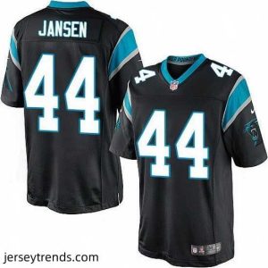 Brilliant Nike Panthers #44 J.J. Jansen Black Team Color Mens Stitched NFL Elite Jersey