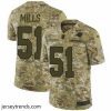 Suave Nike Panthers #51 Sam Mills Camo Mens Stitched NFL Limited 2018 Salute To Service Jersey