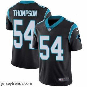 Radiant Nike Panthers #54 Shaq Thompson Black Team Color Stitched NFL Vapor Untouchable Limited Jersey