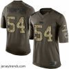 Striking Nike Panthers #54 Shaq Thompson Green Stitched NFL Limited Salute to Service Jersey