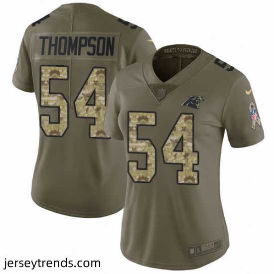 Nike-Panthers-54-Shaq-Thompson-Olive-Camo-Womens-Stitched-NFL-Limited-2017-Salute-to-Service-Jersey-584835_21766_550X550