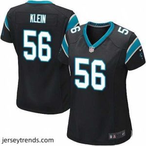 Brilliant Nike Panthers #56 A.J. Klein Black Team Color Stitched NFL Jersey