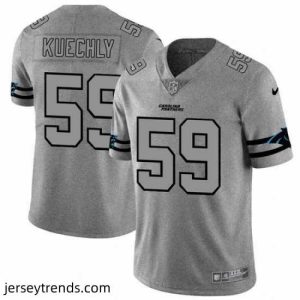 Enchanting Nike Panthers 59 Luke Kuechly 2019 Gray Gridiron Gray Vapor Untouchable Limited Jersey