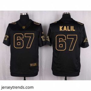 Suave Nike Panthers #67 Ryan Kalil Black Mens Stitched NFL Elite Pro Line Gold Collection Jersey